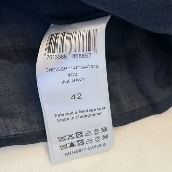 CHLOE COLLARLESS BLOUSE 2024 NWOT - Picture 11 of 12